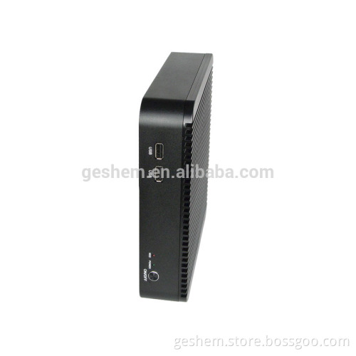 Fanless Net Box Pc/ Mini Box barebone system Geshem PC-GS7051C thin client computer with RS232/ RS485 mini pc